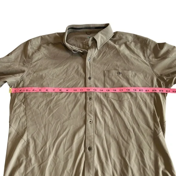 KUHL Men’s Khaki Bandit Long Sleeve Button Shirt Size XL - Picture 5 of 10